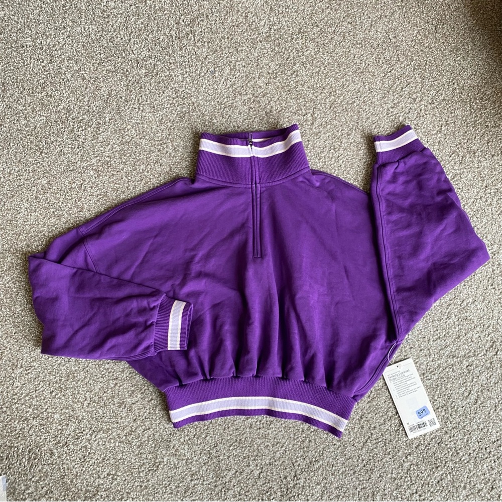 Lululemon Perfectly Oversized Ringer 1/2 Zip